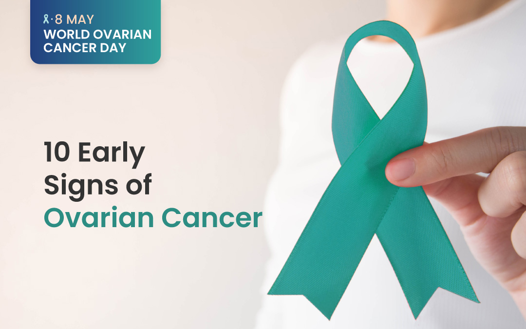 Early Signs Of Ovarian Cancer World Ovarian Cancer Day Mfine