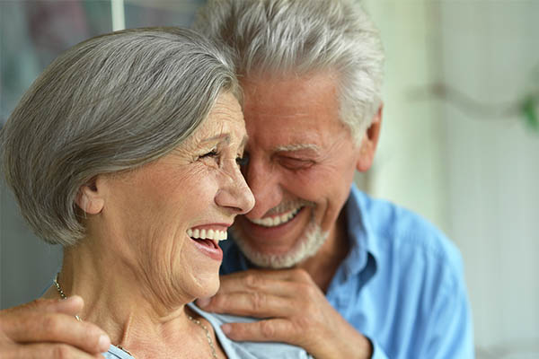 elderly couple laughter mfine 
